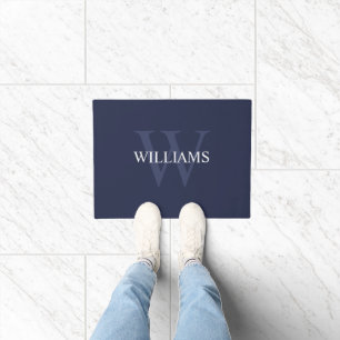 Personalised Classic Monogram and Name Doormat