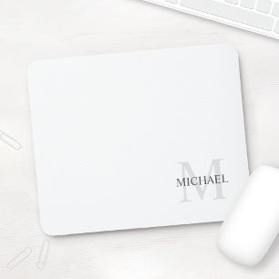 Personalised Classic Monogram and Name Mouse Pad