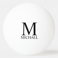 Personalised Classic Monogram and Name Ping Pong B