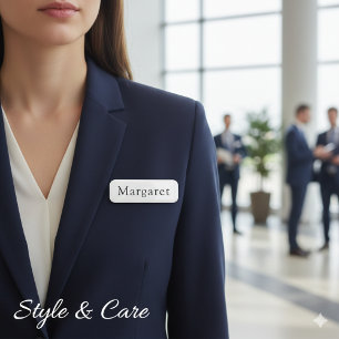 Personalised Classic Name Tag With Custom Name