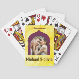 Personalised Classic Playing Cards As Wedding Gift