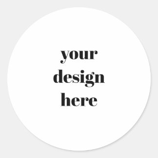 Personalised  classic round sticker