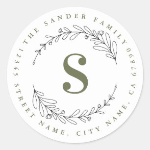 Personalised Classic Round Stickers