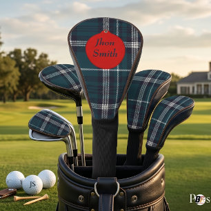 Personalised Classic Tartan Plaid Golf Head Cover