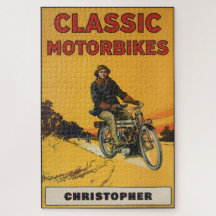 Personalised Classic Vintage Motorbike Collector