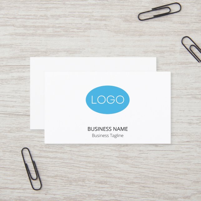 Personalised Classic White Business Logo  Card (Front/Back In Situ)
