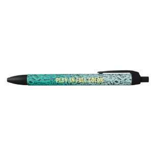 Personalised Classical Music Composers Teal Black Ink Pen