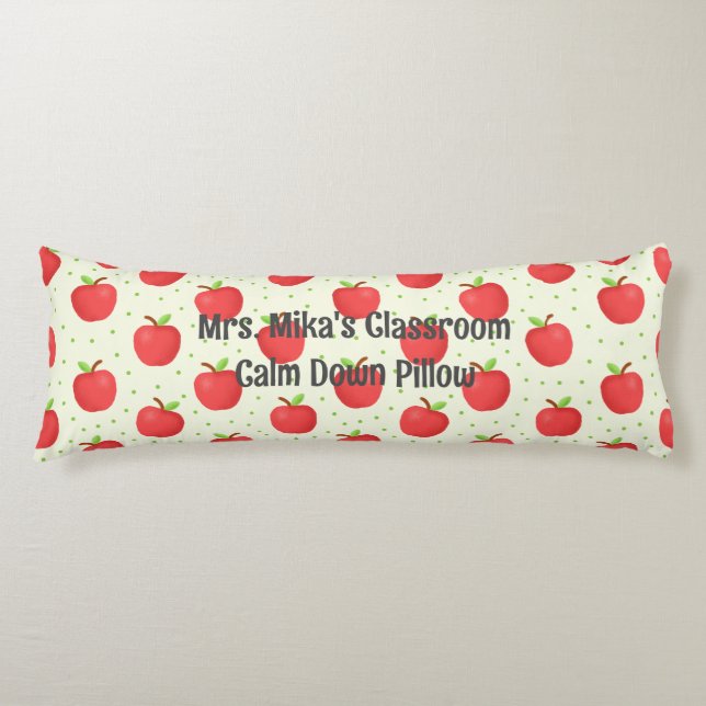 Personalised Classroom Apple theme Self-Regulation Body Cushion (Front)