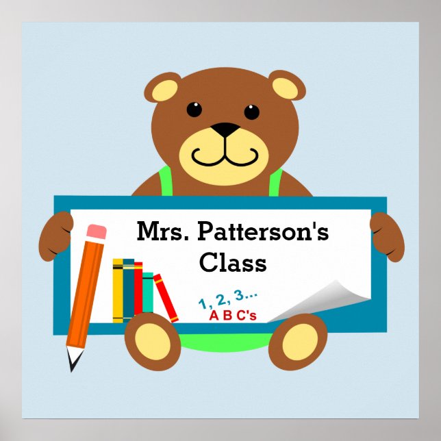 Personalised Classroom Posters (Front)