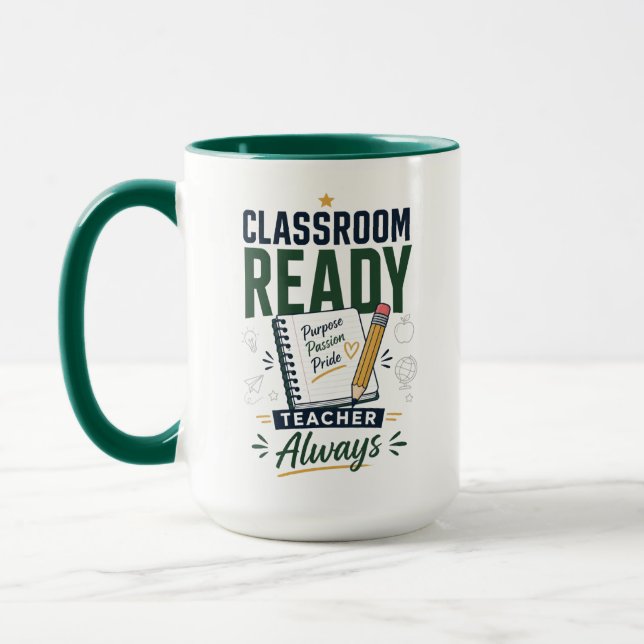 Personalised Classroom Ready Teacher Gift Mug (Left)