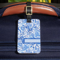 Personalised Classy White Floral Paisley Patter