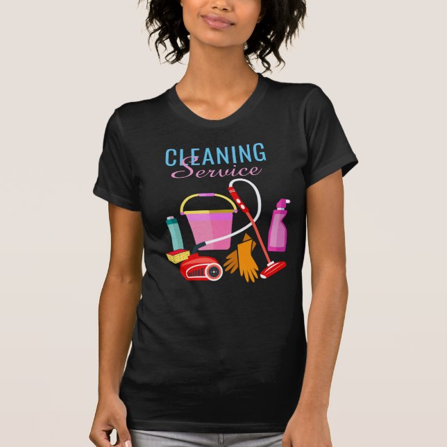 Personalised Cleaning Service T-Shirt (Front)