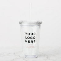 Personalised Clear Tumbler with Straw
