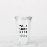 Personalised Clear Tumbler with Straw<br><div class="desc">Beautiful personalised Clear Tumbler with Straw and lid, no minimum order. Fully customisable in colours, fonts and images. Business Logo Printed Optional Text Promotional Acrylic Tumbler Custom printed cups and tumblers with straws are handy drink ware during your event, and forever useful, reminding your clients and staff to stay hydrated...</div>