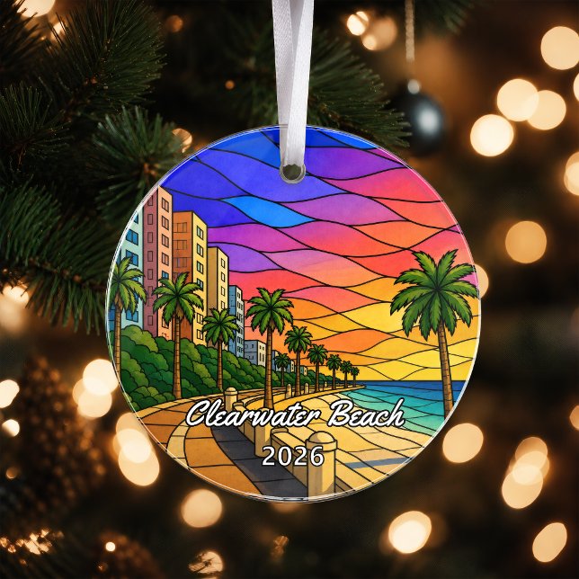 Personalised Clearwater Beach Acrylic Ornament, Cu Ornament (Creator Uploaded)