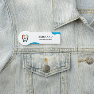 Personalised Clinic Employee Name & Logo Tag