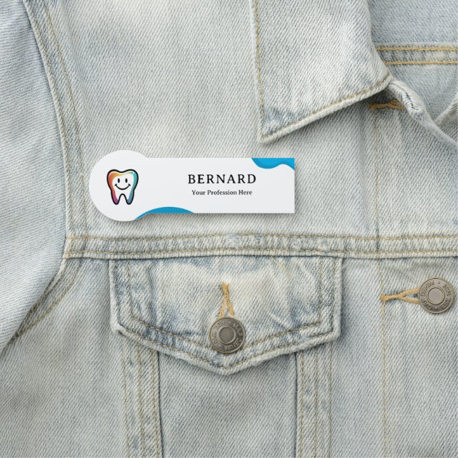 Personalised Clinic Employee Name & Logo Tag (In Situ)