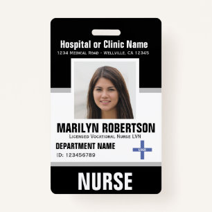 Personalised Clinic Hospital Employee Badge ID Badge