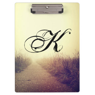 Personalised Clip Board Sunrise Pathway Walkway Pa