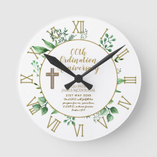 Personalised Clock Priest Ordination Anniversary
