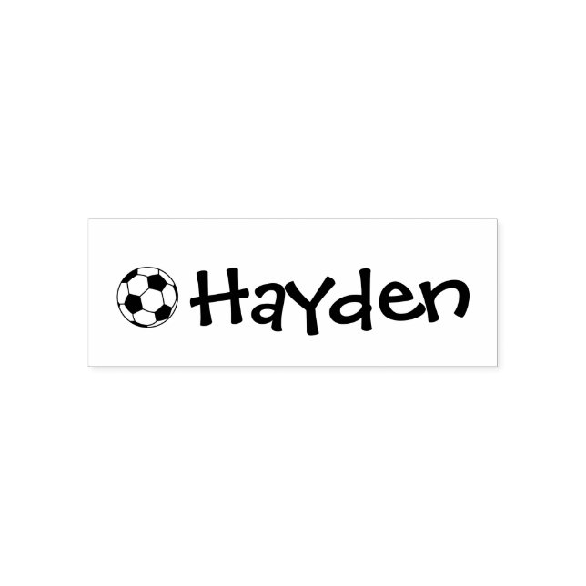 Personalised Clothing Soccer Self-inking Stamp (Design)