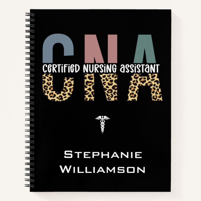 Personalised CNA Certified Nursing Assistant Notebook (Front)
