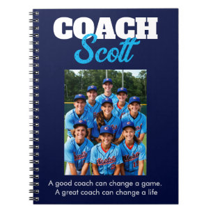 Personalised Coach name players  Notebook