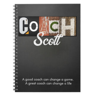 Personalised Coach name players Notebook