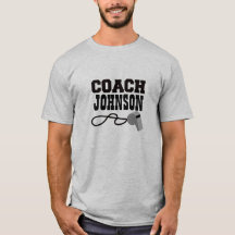 Personalised Coach Whistle T-Shirt