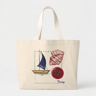 Personalised Coastal Charm Tote Bag