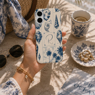 Personalised Coastal Seashell iPhone 16 Case