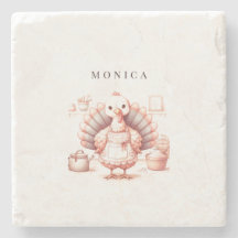 Personalised Coasters, Fall Turkey Decor