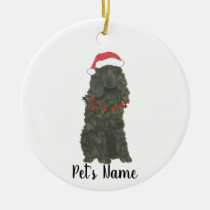 Personalised Cocker Spaniel (Black) Ceramic Tree Decoration