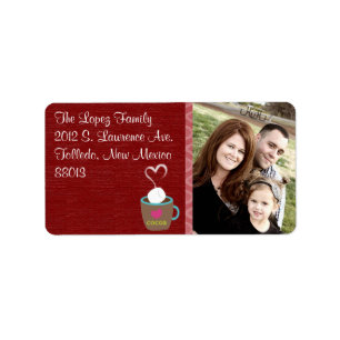 Personalised Coco Photo Christmas Mailing Label