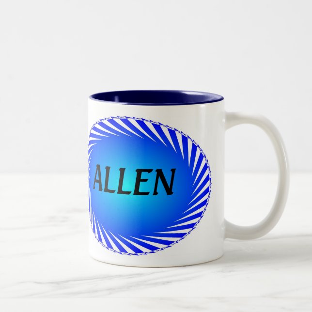 Personalised Coffe Muge - Allen Two-Tone Coffee Mug (Right)