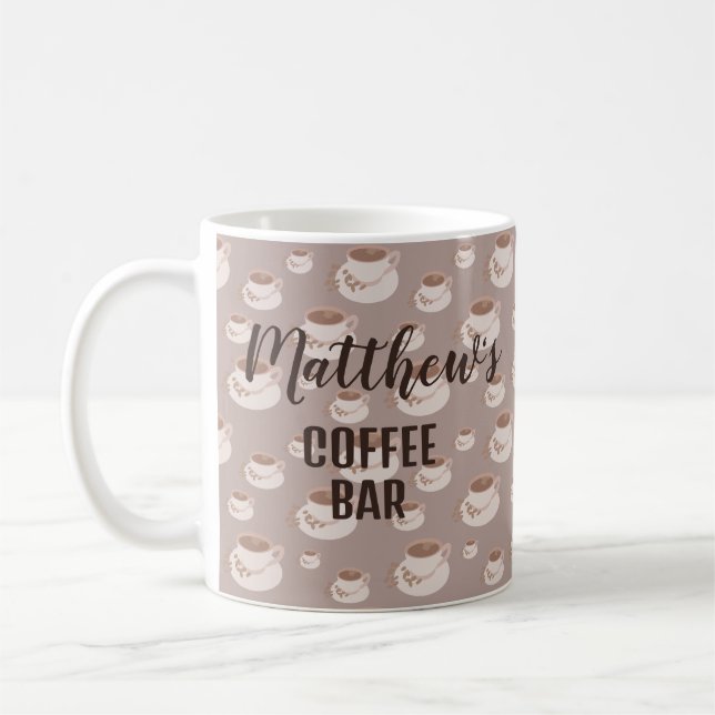 Personalised Coffee Bar Station Coffee Mug (Left)