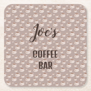 Personalised Coffee Bar Station Drink Coaster