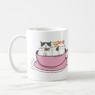 Personalised Coffee Cats Mug