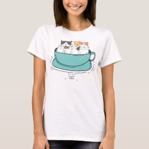 Personalised Coffee Cats T-Shirt
