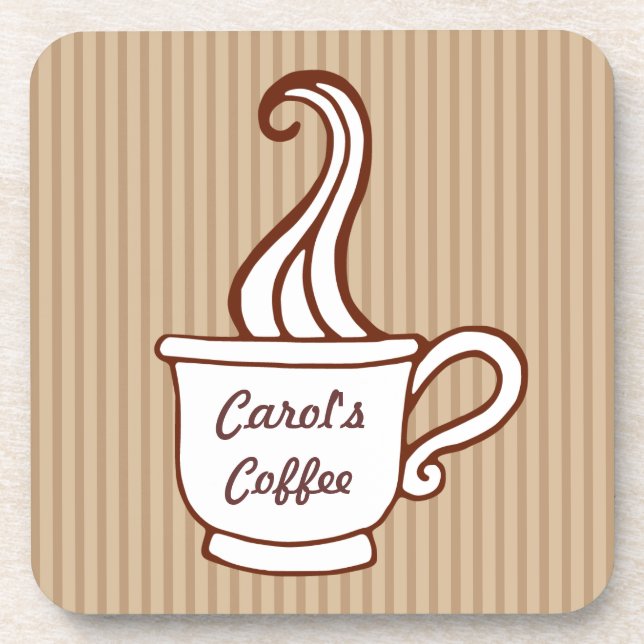 Personalised Coffee Cup Coasters (Front)