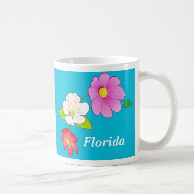 Personalised Coffee Cups Tropical Pretty Mugs (Right)