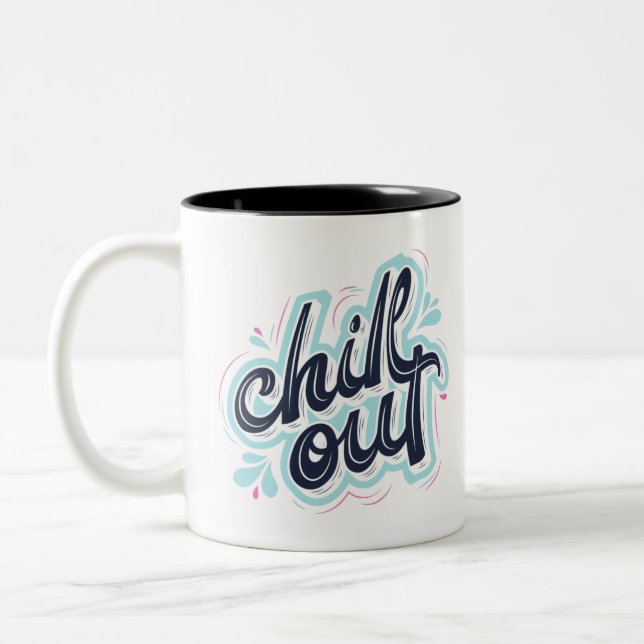 Personalised Coffee Mug, Custom Bistro Cup (Left)