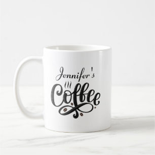 Personalised Coffee Mug, Custom Bistro Cup, Engrav Coffee Mug