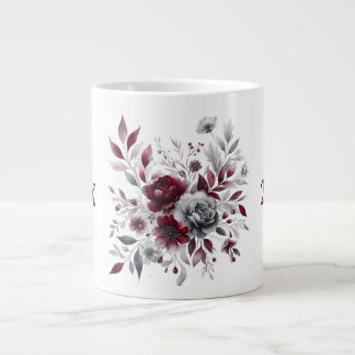 Personalised coffee mug floral