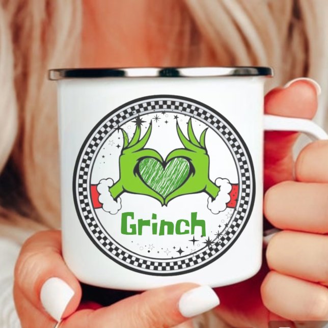 personalised coffee mug with Christmas motif. (Personalised Christmas mug)
