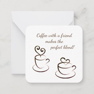 Personalised Coffee notecards
