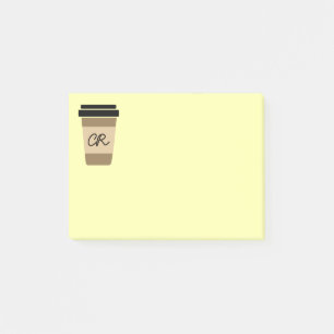 Personalised Coffee on the Go Post-it Notes