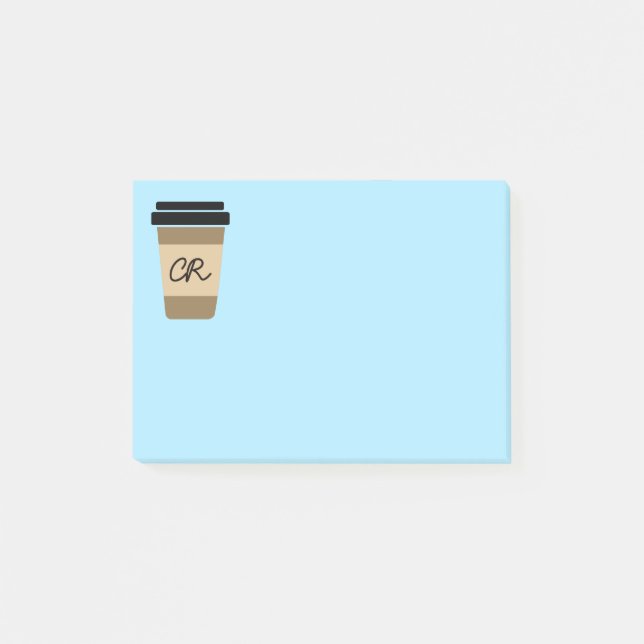 Personalised Coffee on the Go Post-it Notes (Front)