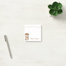 Personalised Coffee Post-It Notes 