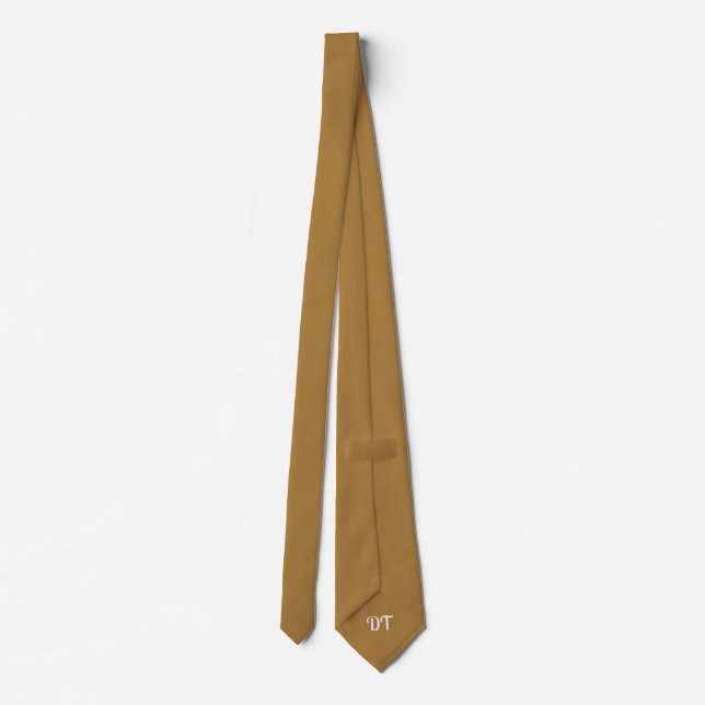 Personalised Coffee Wedding Groom  Neck Tie (Back)